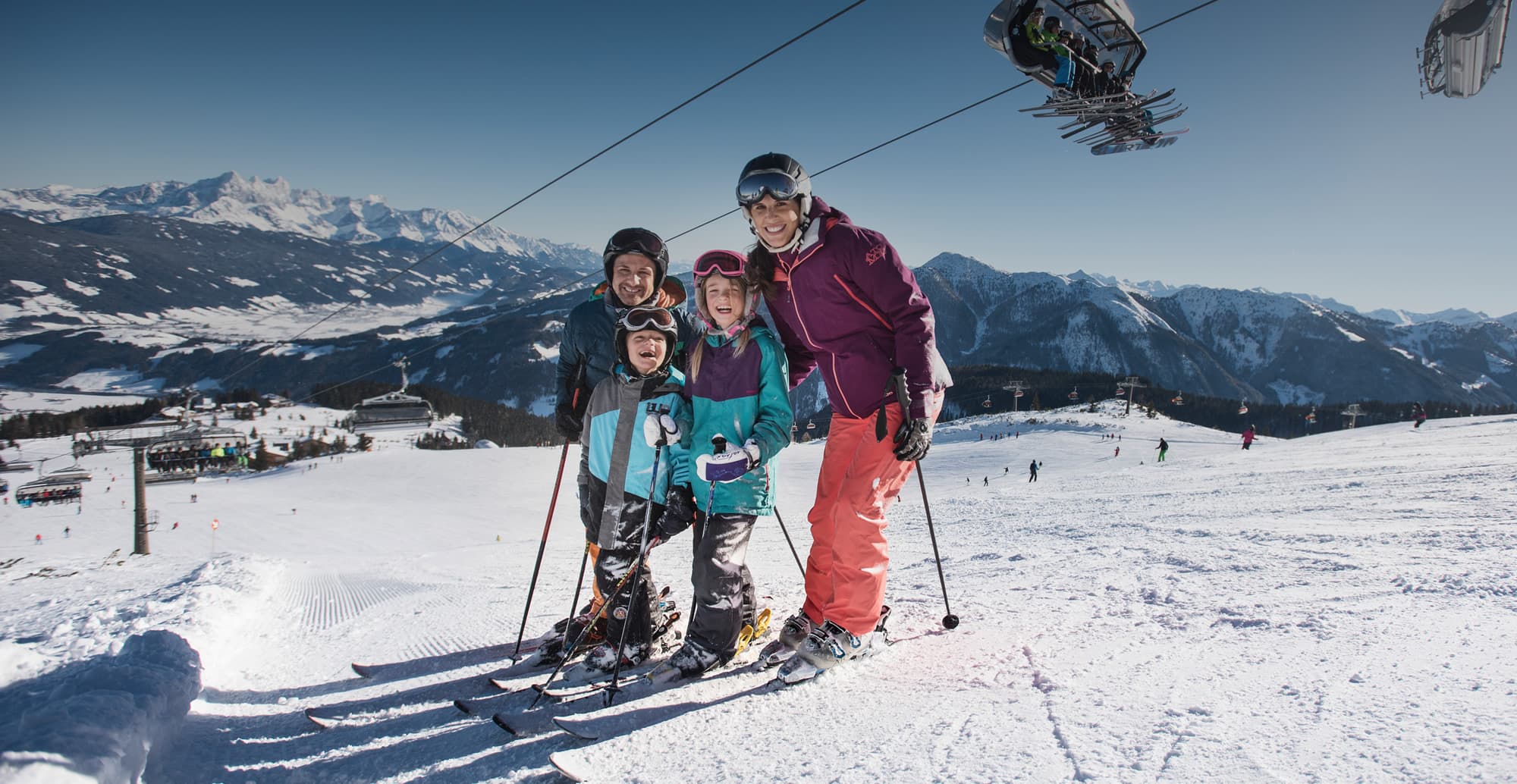 Familienskiurlaub in Flachau in Snow Space Salzburg mitten in Ski amadé